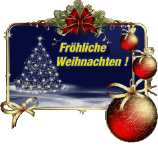 Prénoms - Messages Messages - Allemand Fröhliche  Weihnachten Série 08 