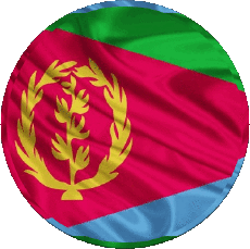 Fahnen Afrika Eritrea Runde 