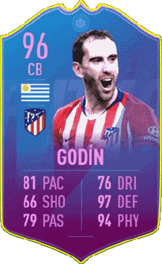 Multimedia Videospiele F I F A - Karten Spieler Uruguay Diego Godín 