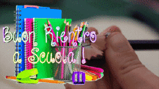 Messages Italian Buon Rientro a Scuola Animated Background 004 