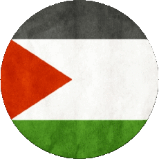 Bandiere Asia Palestina Tondo 