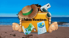 Messages Spanish Felices Vacaciones Animated Background 003 