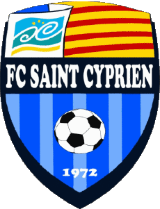 Sports FootBall Club France Logo Occitanie 66 - Pyrénées-Orientales FC St Cyprien 