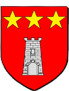 Blasón-Banderas Francia Departamentos - Ciudades 50 SAINT HILAIRE DU HARCOUET 