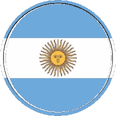 Drapeaux Amériques Argentine Rond - Anneaux 