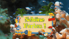Messagi Tedesco Schöne Ferien Sfondo animato 006 
