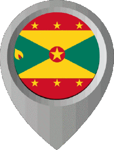 Bandiere America Isole Grenada Perno di posizione 