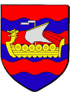 Bandiere Francia Dipartimenti - Città 50 COUTAINVILLE 