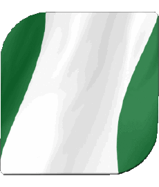 Drapeaux Afrique Nigéria Carré 