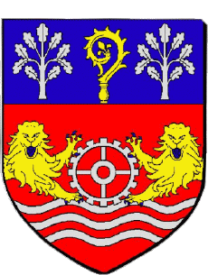 Blasone-Bandiere Francia Dipartimenti - Città 76 SAINT ETIENNE DU ROUVRAY 