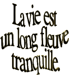Multi Média Cinéma - France Humour Divers La vie est un long fleuve tranquille 