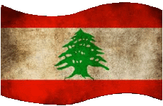 Flags Asia Lebanon Rectangle 