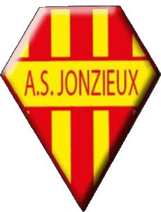 Sports FootBall Club France Logo Auvergne - Rhône Alpes 42 - Loire As Jonzieux 