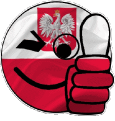 Bandiere Europa Polonia Faccina - OK 