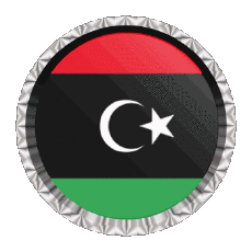 Flags Africa Libya Round - Rings 
