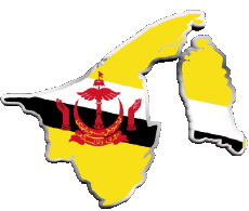 Banderas Asia Brunei Diverso 