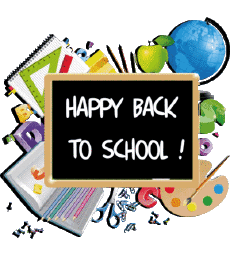 Nachrichten Englisch Happy Back to School Transparenter Hintergrund 002 