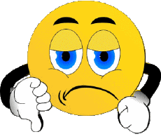 Messages Emoticons Bad - Thumbs down 