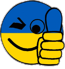 Bandiere Europa Ucraina Faccina - OK 
