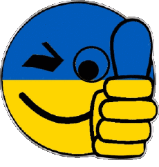 Flags Europe Ukraine Smiley - OK 