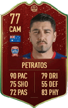 Multimedia Vídeo Juegos F I F A - Jugadores  cartas Australia Dimitri Petratos 