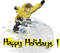 Messages Anglais Happy Holidays Winter Serie 04 