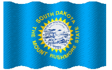Fahnen Amerika U.S.A - States Dakota South Welligkeit 