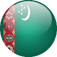 Bandiere Asia Turkmenistan Tondo 