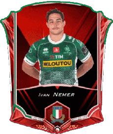Sports Rugby - Joueurs Italie Ivan Nemer 