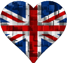 Banderas Europa Reino Unido Corazón 