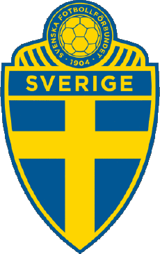 Logo-Sportivo Calcio Squadra nazionale  -  Federazione Europa Svezia Logo