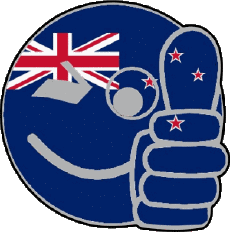 Drapeaux Océanie Nouvelle-Zélande Smiley - OK 