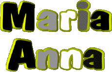 First Names FEMININE - Italy M Composed Maria Anna 
