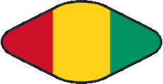 Bandiere Africa Guinea Ovale 02 