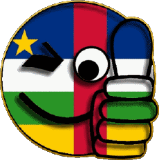 Flags Africa Centrafrique Smiley - OK 