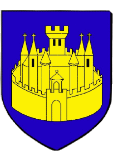 Blasón-Banderas Francia Departamentos - Ciudades 55 VERDUN Blasón