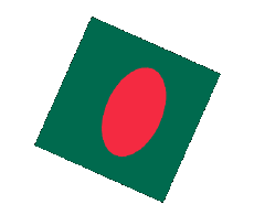 Drapeaux Asie Bangladesh Sphere - Cube 