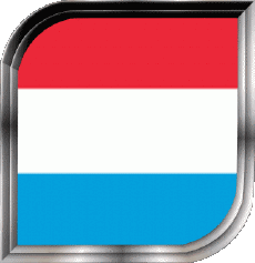 Bandiere Europa Lussemburgo Quadrato 