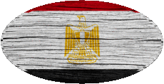 Drapeaux Afrique Egypte Ovale 01 