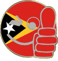 Banderas Asia Timor Oriental Smiley - OK 