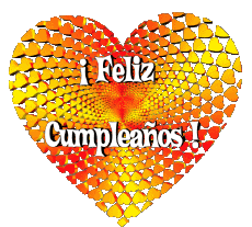 Messages Spanish Feliz Cumpleaños Corazón 007 