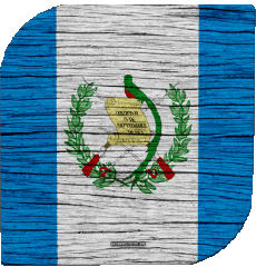 Drapeaux Amériques Guatemala Carré 