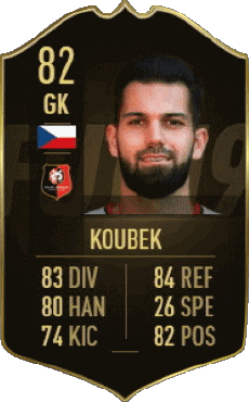 Multimedia Videospiele F I F A - Karten Spieler Tschechien Tomás Koubek 