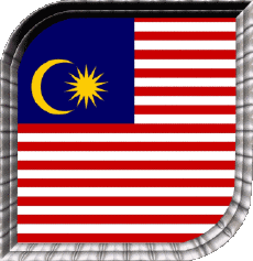 Banderas Asia Malasia Plaza 