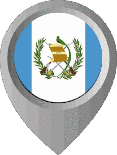 Fahnen Amerika Guatemala Standort-Pin 