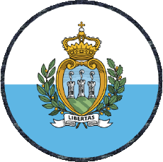 Bandiere Europa San Marino Tondo 