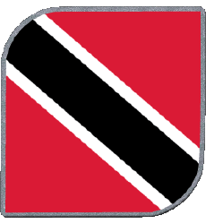 Bandiere America Trinité et Tobago Quadrato 