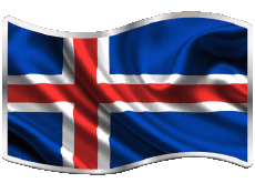 Banderas Europa Islandia Rectángulo 