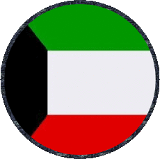 Bandiere Asia Kuwait Tondo 