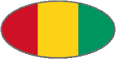 Bandiere Africa Guinea Ovale 01 